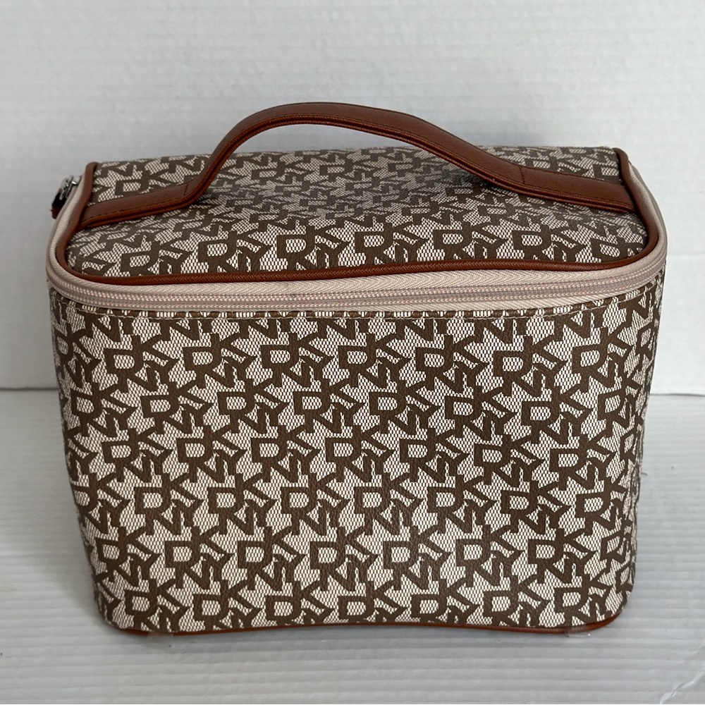 DYNY || Woman’s Brown Monogram Cosmetic Bag